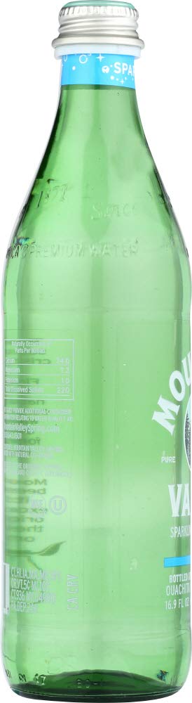 Mountain Valley Spring Water Sparkling Water Glass 24x 16.9OZ