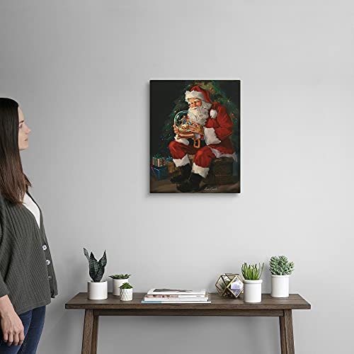 Santa Believes Canvas Wall Art Print, Christmas Artwork #TOP1
