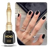 VCND Black Quick-Dry Nail Polish, Odorless And Non-Toxic, No UV Lamp Needed (0.35 fl. oz - 10.5 ml),Dries Completely In 45 Seconds, Perfect For Beginners