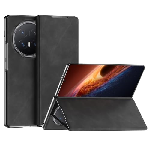 For Honor Magic V6 Case,Premium Suede Leather Flip Cover with Hard PC Back, with Magnetic Closure & Kickstand Slim Lightweight F