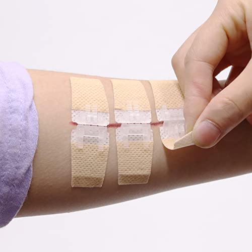 Longmed Emergency Wound Closures - 3 Pcs Butterfly Bandages Adhesive Bandages Stitch Sutures Zipper Laceration Repair Without Stitches For Wound Care First Aid #TOP5