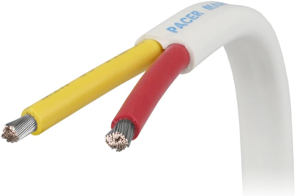 Pacer 12/2 AWG Round Safety Duplex Cable - Red/Yellow - 500' main image 0