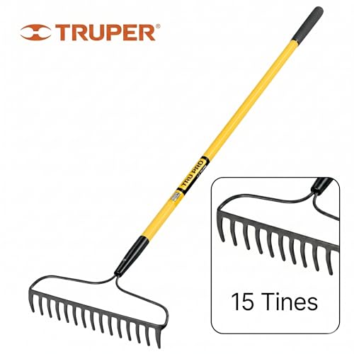 Rastrillo Profesional Truper Truper 15 Tinas Mango Fibra 60 miniatura 4
