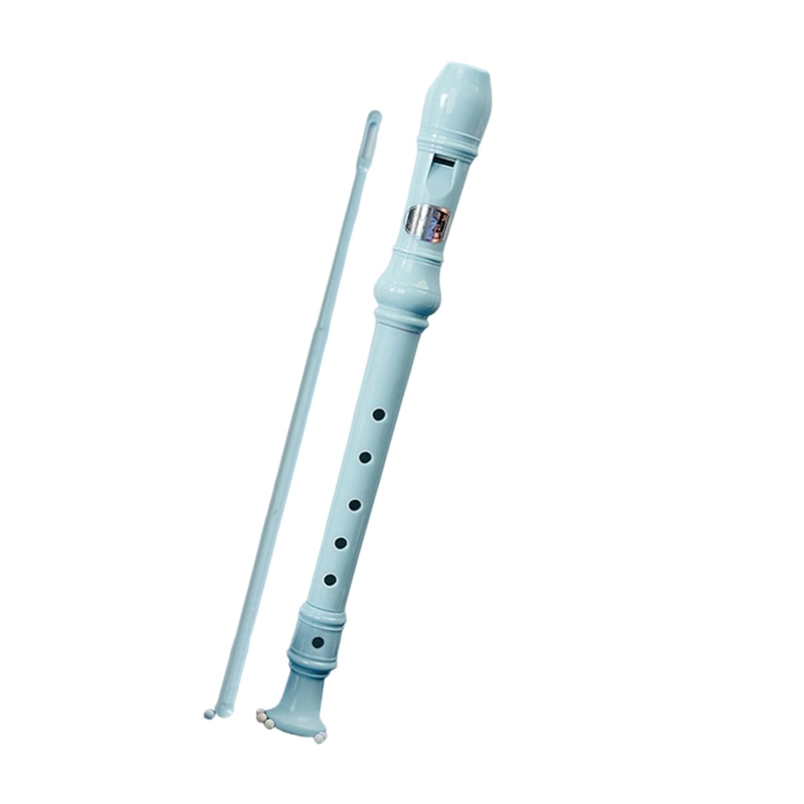 Flet Prosty Przyjazny Dla Początkujących Rejestrator W Stylu Niemieckim 6 otworowy Instrument Dęty Wysokich Tonów(Blue)