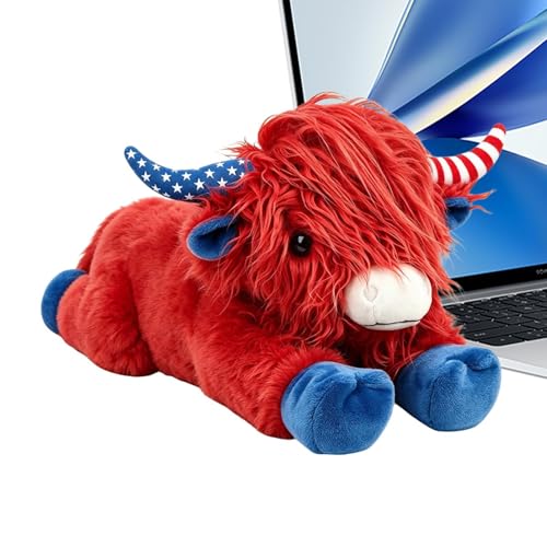Peluche vache réaliste 25 cm contre le stress et la solitude