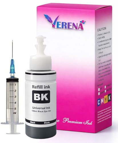 Image of VERENA Refill Ink kit Compatible for HP 45A Black Ink Cartridge Printer Cartridges (1BK+1syringe)