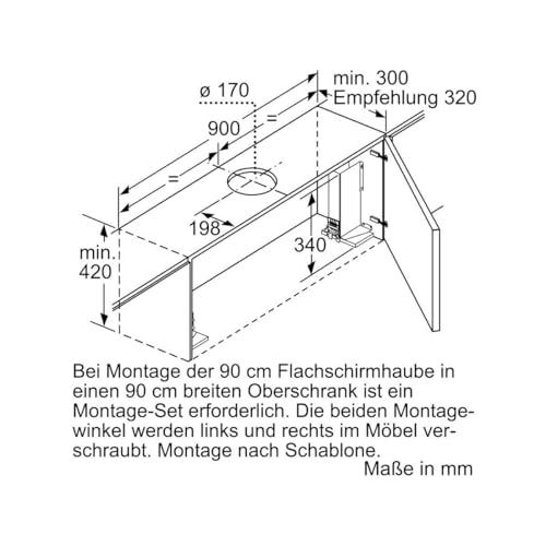 Siemens LI97RA561 iQ500 Flachschirmhaube/LED-Beleuchtung/iQ Drive Motor/Extrem leise