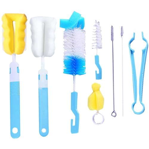 50% Off INVODA 8-Pack Bottle Brush Set with Detachable Handle