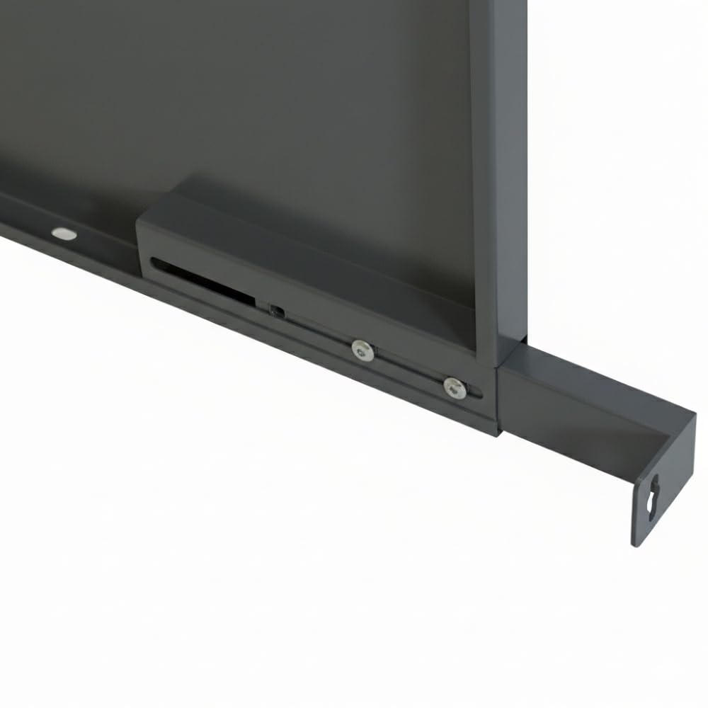 TERRE JARDIN Cache Climatiseur Exterieur 105x90x66,5 - Pompe a Chaleur Extérieur Métal - Kit Fixation Inclus - Cache Clim, Anti Intempéries - Discrétion, Protection, Réduction Bruit - Anthracite - 5