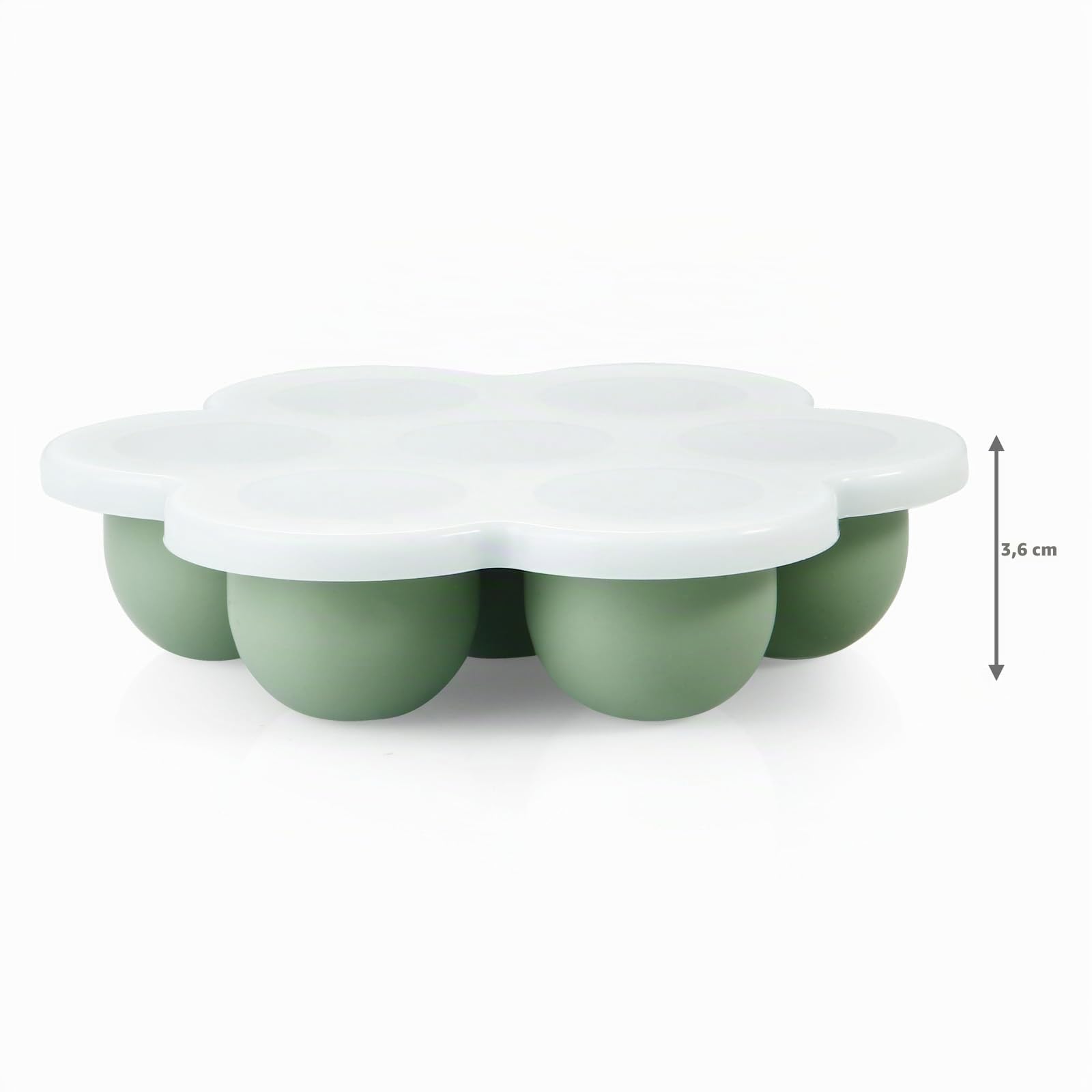 PandaEar Lot de 3 Plateaux de Congélation pour Aliments pour Bébés avec Couvercles, Plateau en Silicone pour Aliments aux Fruits pour Bébés, Conteneur de Stockage pour Aliments pour Bébés
