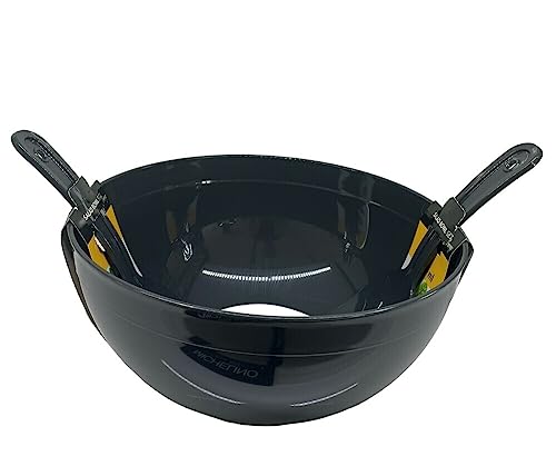 Henry Lot de 3 saladiers avec couverts à salade Gris 5500 ml