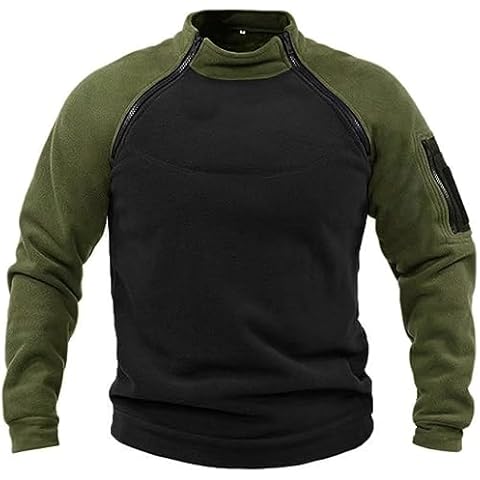 Men's Military Outdoor Fleece Pullover Jacket Cover