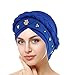 Afrikanischer Turban für Frauen Vorgebundene Mode Plissee Turban Mütze Kopfwickel Schlaf Mütze Damen Vorgebunden Knot Schlafhut Geeignet Headwear Atmungsaktive Beanie Mütze für Haarausfall bei Frauen