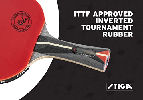 Stiga Talon Ping Pong Paddle - 6-Ply Ultra-Light Blade - 2Mm Tournament-Approved Sponge - Flared Handle For Enhanced Control - Competitive Table Tennis Racket For Family Fun #TOP1