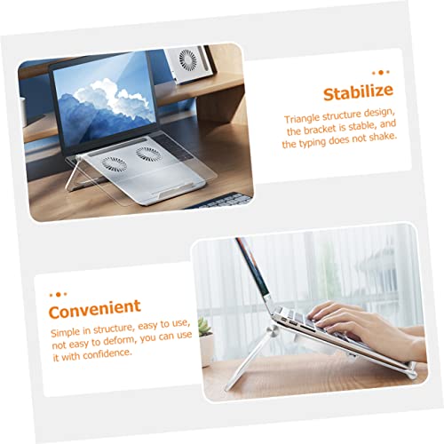Soporte para laptop OSALADI con ventiladores de enfriamiento, base ajustable para notebook y PC, refrigerador de aire miniatura 3