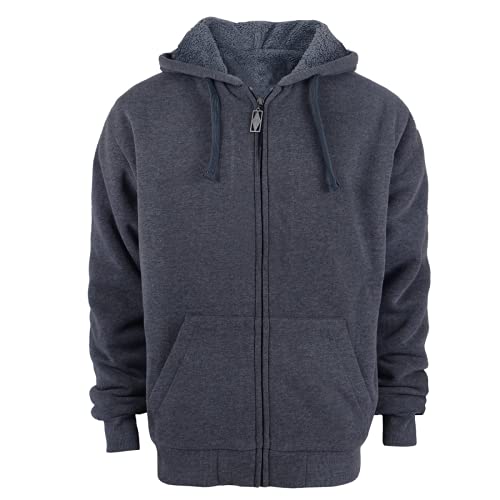 Gary Com Heavyweight Sherpa Hoodies for Men, Thick Fleece Lined Full Zip Up Winter Warm Sweatshirts Work Jackets - Image 6