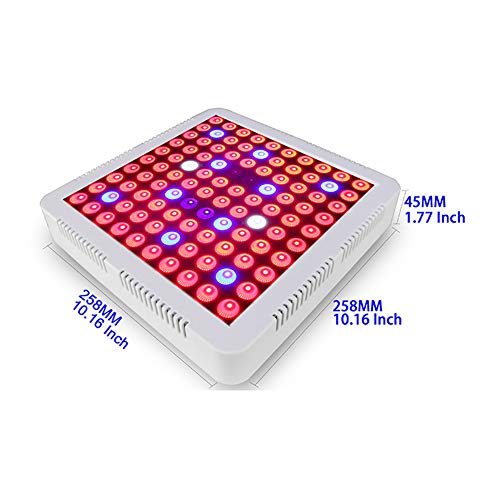 Xrrxy 300W LED Grow Light Double Chips Full Spectrum Grow Lamp for Indoor Garden Greenhouse Hydroponic Plants, Good Heat Dissipation,(Red+Blue+White+UV+IR 100 Leds)