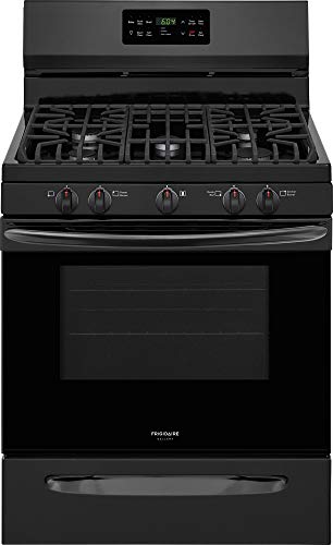 Frigidaire 30" Gallery Series Gas Range With 5.0 Cubic Ft. Capacity, Fan Convection, Steam Clean (Black) #TOP7