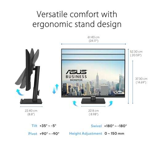 Image of ASUS VA27UCPS 27 inch LED IPS UltraHD 4K Altavoces Altura Adjustable Adaptive Sync USB-C