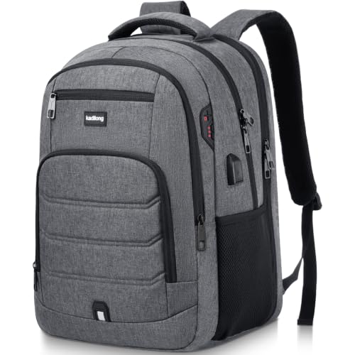 Image of kadilong Laptop Backpack for Men,School Backpack for Teens Boys Extra Sturdy 15,6 Inch TSA Friendly School Book Bag with USB Port for College Business,Water Resistant