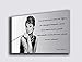 Quadro moderno AUDREY HEPBURN - STAMPA SU TELA Quadri Moderni Arte Cucina Soggiorno Camera da letto Design Arredo Arredamento Casa printerland.it (30x50 cm)