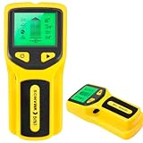 Detector de Pinos 5 em 1 Scanner de Parede Detector de Metais Ls Mix Utilidades - Localizador de Vigas, Madeira, Fios Energizados, Canos de Água e Tubos PVC com Tela Digital LCD (Bateria 9V Inclusa)