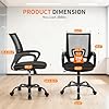 BestOffice Office Chair Ergonomic Cheap Desk Chair Mesh Computer Chair Lumbar Support Modern Executive Adjustable Stool Rolling Swivel Chair for Back Pain (Black) #2