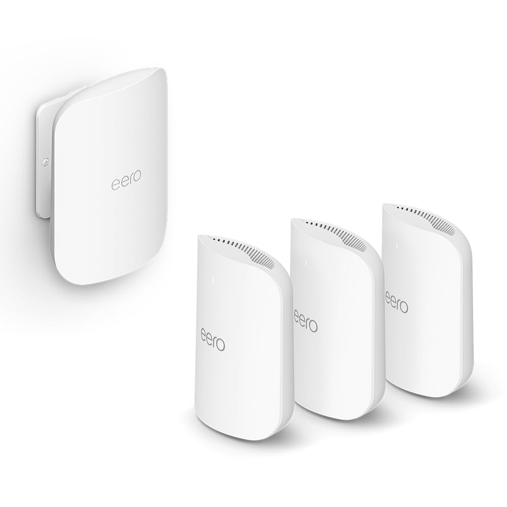 Amazon eero Pro 7 (3-pack) with Amazon eero Outdoor 7 (1-pack) mesh wifi system