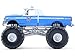 1990 F 350 Monster Truck NYPD (New York Police Department) Blue with White Top Kings of Crunch - Hot Pursuit Special Edition 1/64 Diecast Model Car by Greenlight 49170E