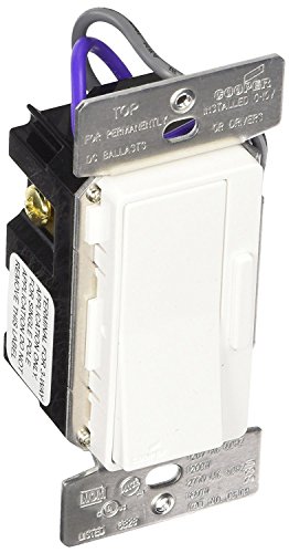 Image of Eaton DF10P-C5 Decorator 0-10V Dimmer, Single Pole & 3-Way, No Neutral Required, with Color Change Kit: Black, White, Gray