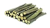 Packungsinhalt: 100g / 10 cm OHN Knabber Hölzer - Hainbuche - Carpinus betulus - Knabberholz - Nager - Knabberhölzer - Kleintierfutter - Futterpflanze - Buche - Nagetiere - Kaninchen - Chinchilla - Chins - Nager - 10 cm - 100g