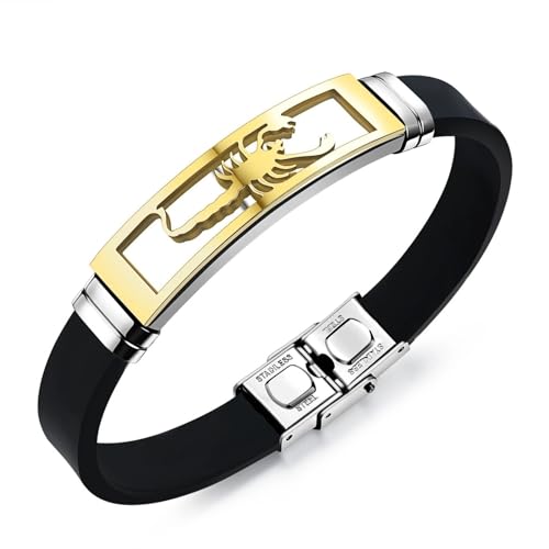 Bracelet homme résistant anti ternissement bijoux punk rock quotidien