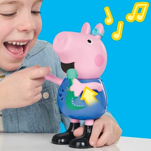 Peppa Pig Joke & Sing George 8-Inch Figure, Musical Toy with 50+ Sounds and Songs, Preschool Toys for Girls and Boys Ages 3+ (English Version) — view 3