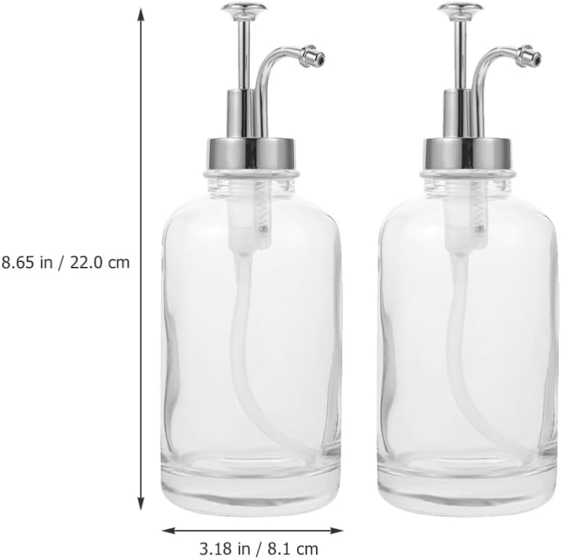 Alipis Bar Syrup Dispenser Pump Multi-Function Syrup Pump Bottle for Kitchen 2 Pack