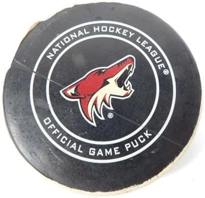 2019 Arizona Coyotes vs. San Jose Sharks Game Used Puck 1-16-19 AA0038858 - NHL Unsigned Game Used Pucks