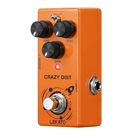 LEKATO Distortion Pedal, Mini Distortion Effect Pedal for Electric Guitar with Two Mode, Analog...
