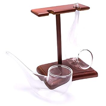 Cognacgläser Ckb Ltd Brandy Pipe Sipping Glasses Set mit Holzständer