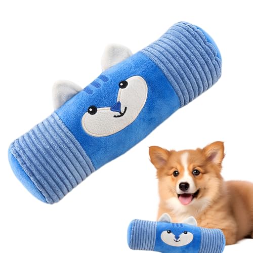 Kauspielzeug für Haustiere | Dog Squanky Toys | weicher Zylinder mit eingebautem Klang | interaktive Begleiter Play F0r