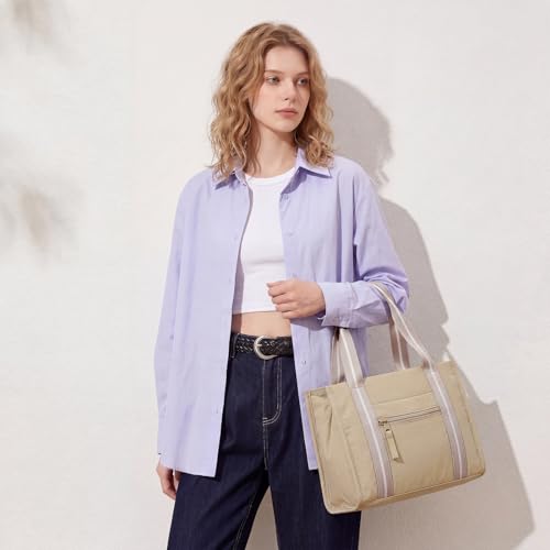 Image of ACUARIO Tote Bag for Women, Work Tote Handbag with Pockets, Shoulder Bag for Office Business Travel Daily Commute