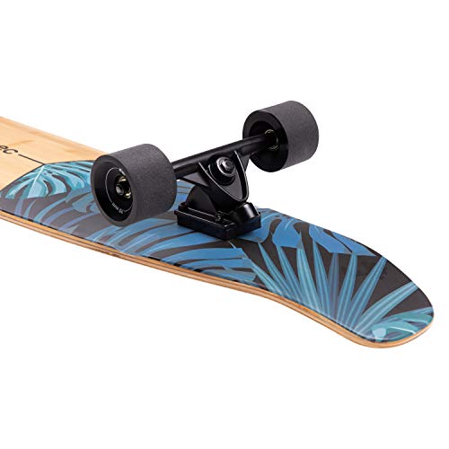 Retrospec Zed Longboard Skateboard Complete Cruiser | Bamboo & Canadian Maple Wood Cruiser W/Reverse Kingpin Trucks For Commuting, Cruising, Carving & Downhill Riding #TOP3
