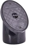 Underground Drainage Oval 110mm Plastic Rodding Eye - Black