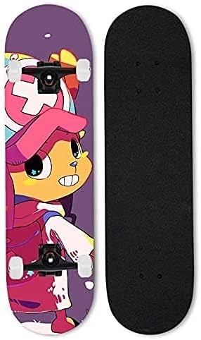 Amazon Co Jp Skjfdmiy 31 X8 完全なスケートボード 四輪スケートボード ワンピース トニートニーチョッパー 7層メープル初心者 ダブルキックデッキスタンダードスケートボード 誕生日プレゼント おもちゃ