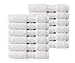 COTTON CRAFT Ultra Soft Washcloths - 12 Pack - 12x12 - 100% Cotton Facecloths - Baby Wash Cloths - Absorbent Quick Dry Everyday Luxury Hotel Bathroom Kitchen Spa Gym Pool Camp Dorm - Easy Care - White