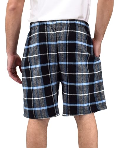 Andrew Scott Men's Cotton Flannel Knee Length Shorts | Drawstring & Pockets Boxer Sleep Shorts | Multi Packs3