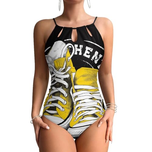 Maillots de bain une pièce femme jaune au design épuré chic