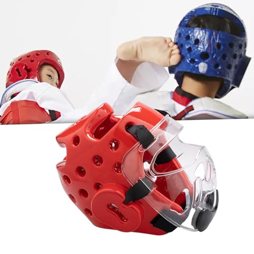 Casco para Boxeo con Almohadilla NBR y Protector Transparente 7