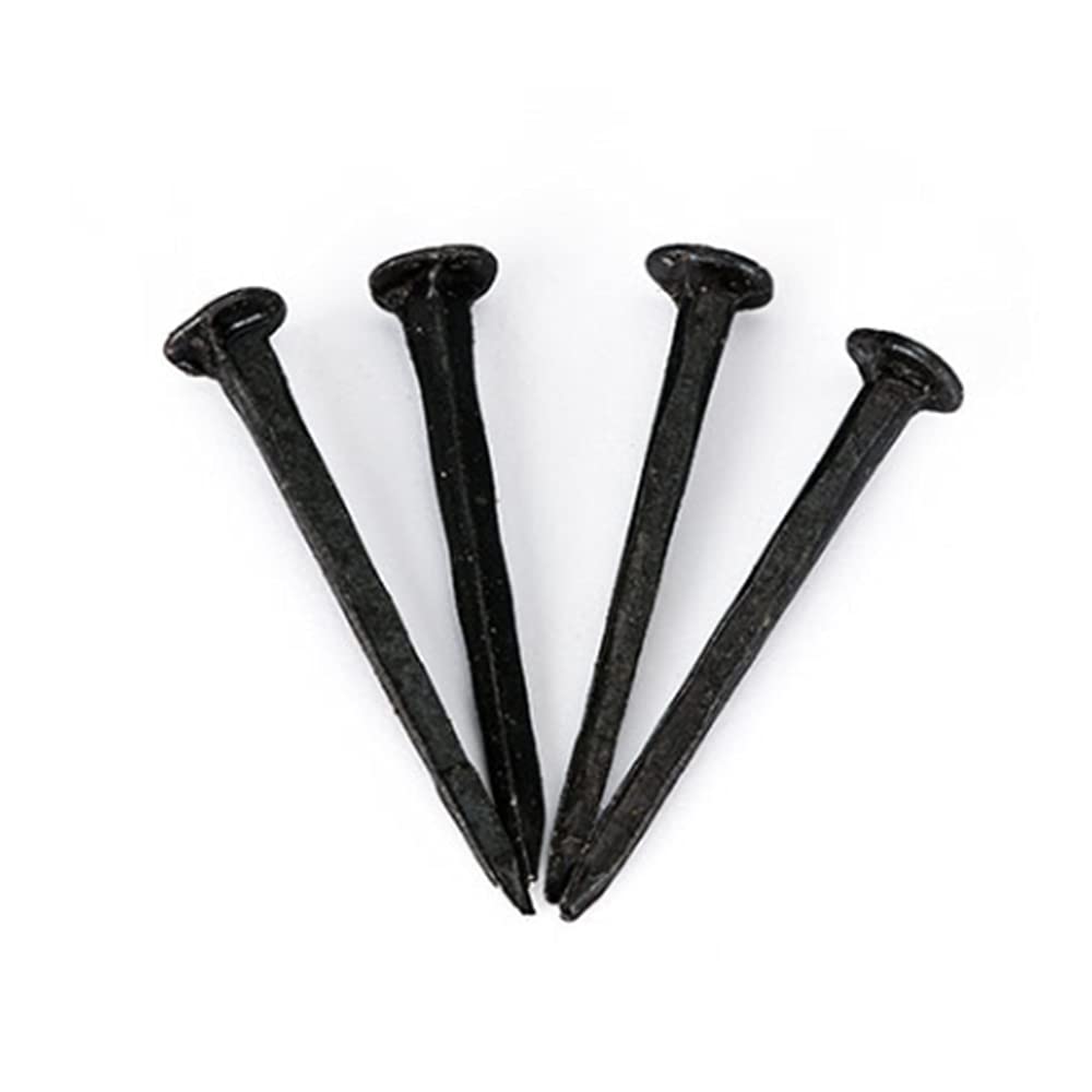 Clavos de ferretería, clavos de acero para ladrillos, Clavos de hierro negros pequeños, for clavos, for reparación calzado, aproximadamente 100 gramos - 19 mm(13mm)