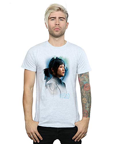 Image of Star Wars Men's The Last Jedi Rose Tico Brushed T-Shirt Large Sport Grey