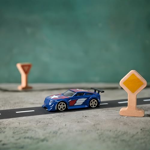 Image of Marvel Go Collection | Battle SUV | Captain America | 1:64 Diecast Toy Car | Ages 3 and Up | Collect Them All