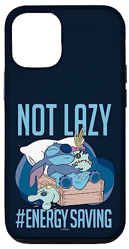 Disney Lilo & Stitch Not Lazy Energy Saving Case for iPhone 12/12 Pro
